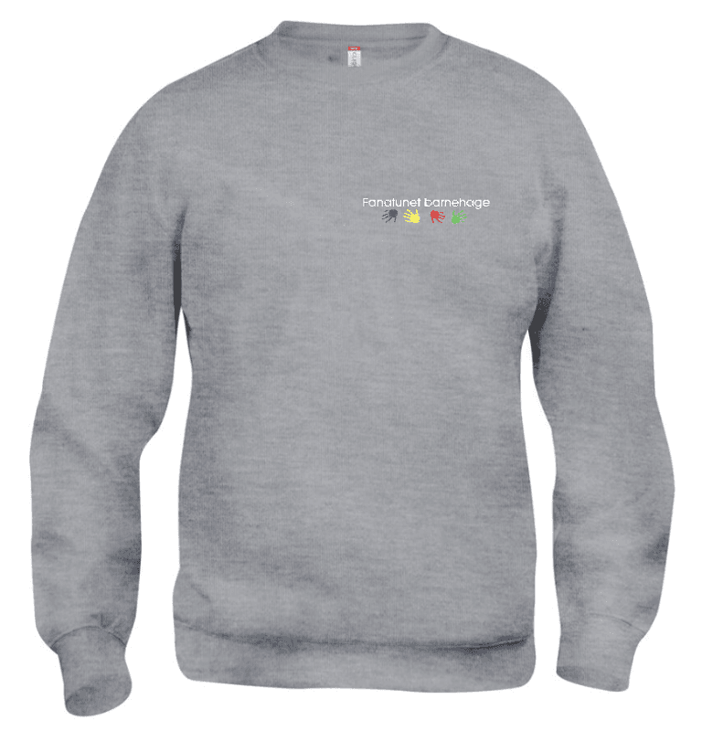 Rundhalset Genser Unisex Basic Fanatunet Barnehage